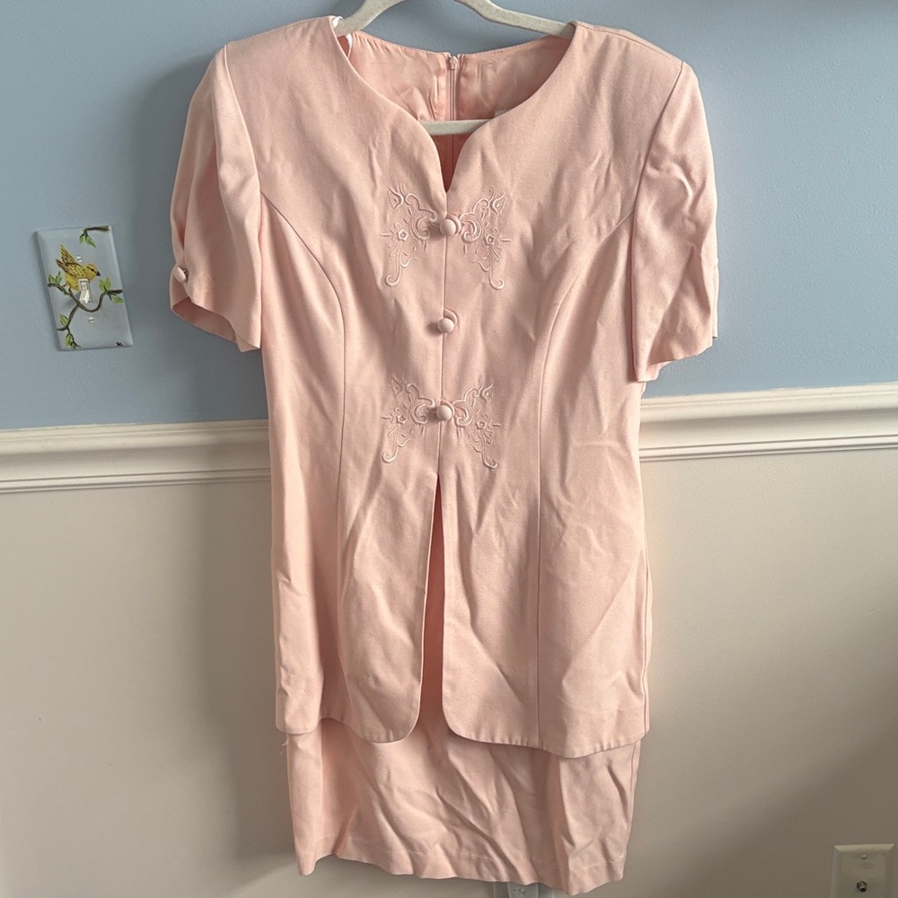 Elegant Pink Women's Dress Lois Snyder Dani Max Petite Vintage